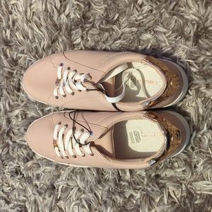 Pink sneakers